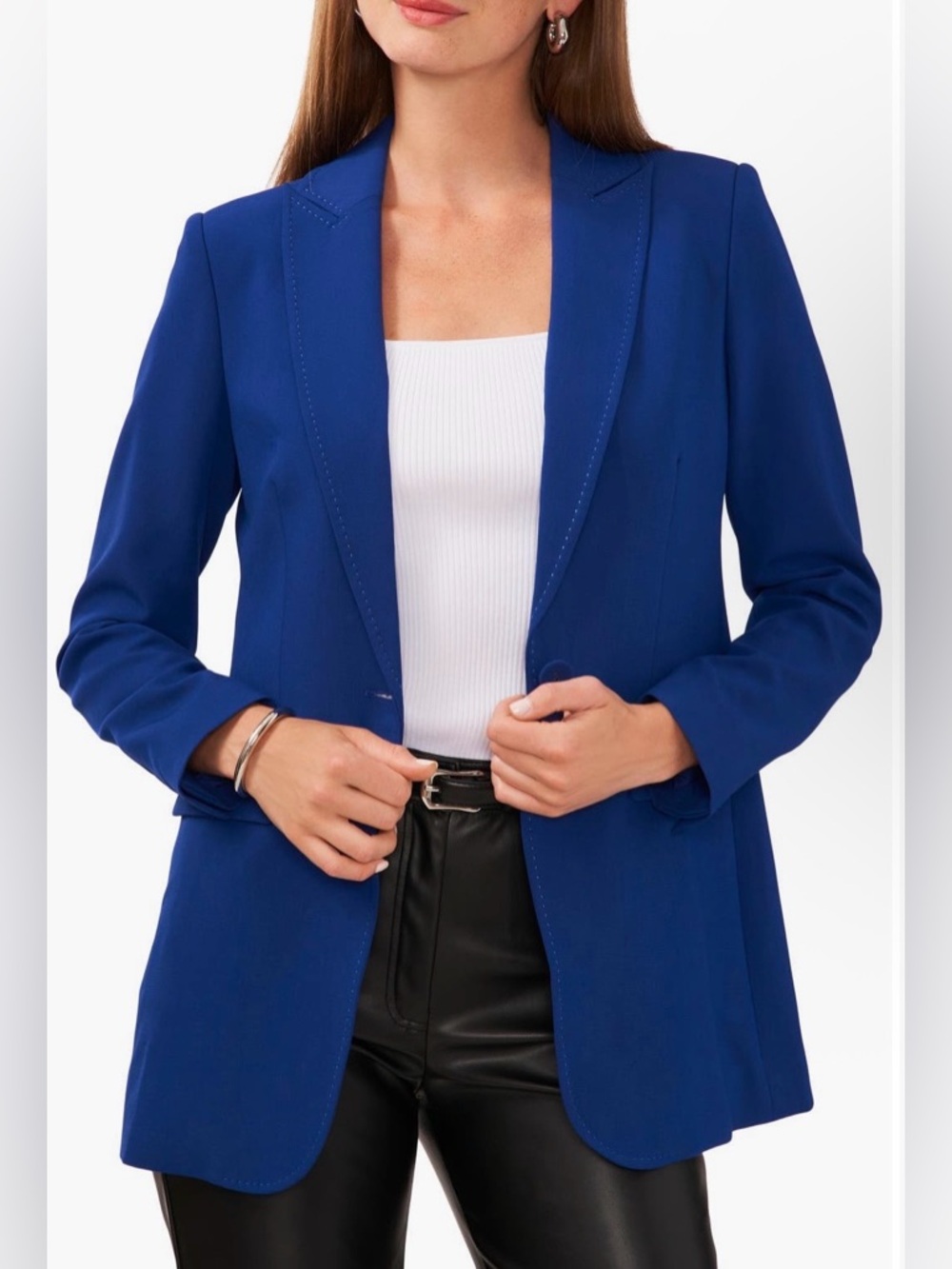 Vince Camuto One-Button Tailored Blazer - Size 16 - Twilight Blue - Only Worn 2x